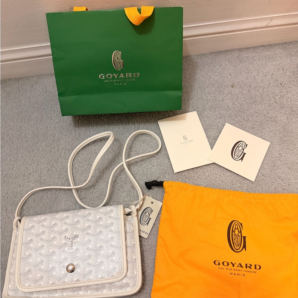 Authentic GOYARD Plumet Pouch Wallet (BNWT) -White